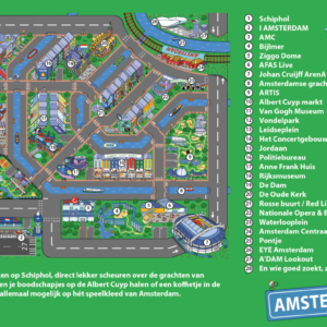 Spielteppich Amsterdam Plan mit Legende