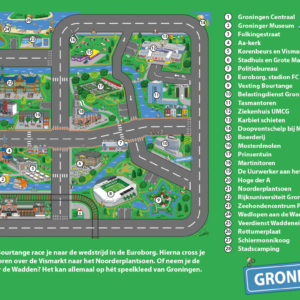 Spielteppich Groningen Plan mit Legende